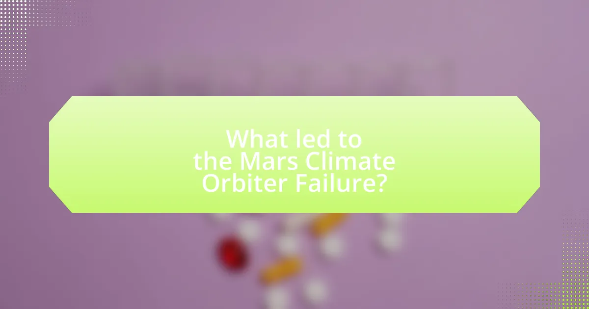 What led to the Mars Climate Orbiter Failure?